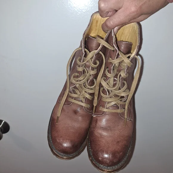 Frye Heel Lace Up Boots - Picture 2 of 5